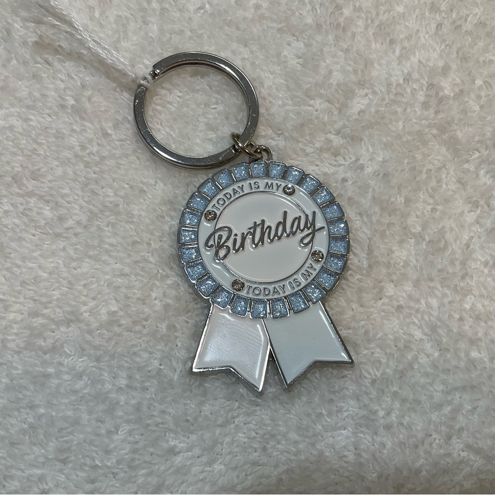 Today Is My Birthday Pooch Silver Enamel Tag Skinny Dip pet dog accessory charm - Picture 2 of 6
